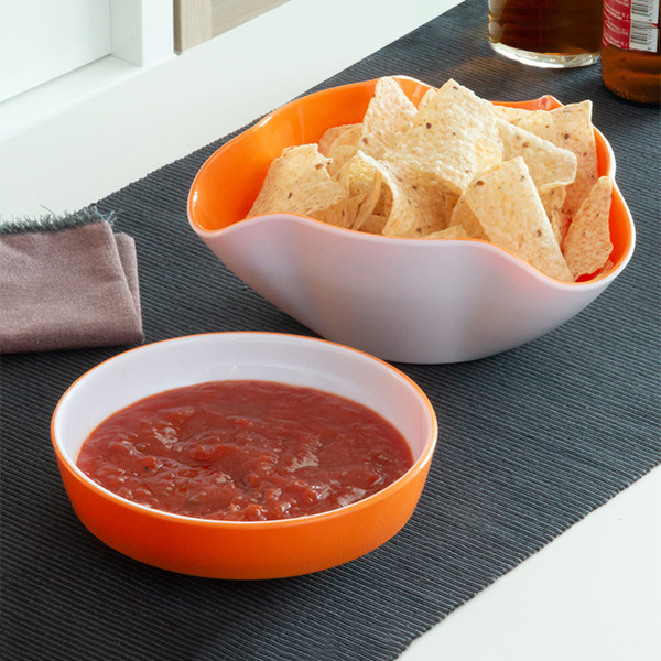 2-ühes suupistete kauss (2 osa)