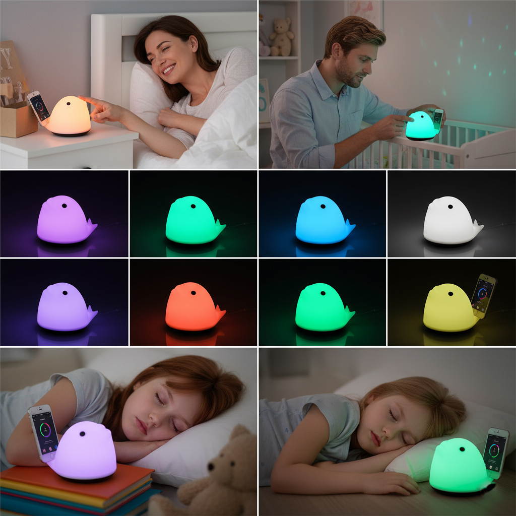 Laetav vaalakujuline lamp