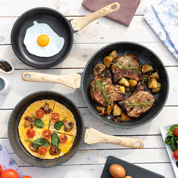 Premium praepann graniefektiga (28 cm)