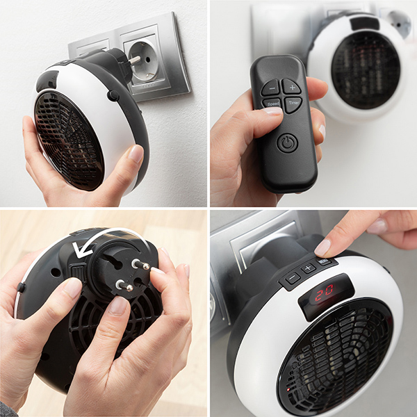 Mini Keraamiline Pistiksoojendi koos Puldiga